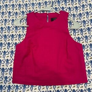 BR Cropped Linen Shell